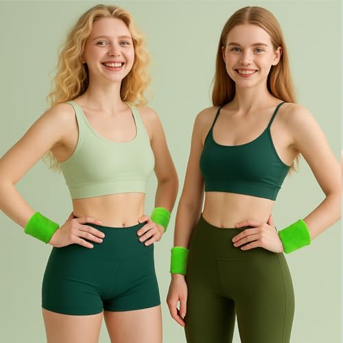 Sweatbands and Wristbands Set, Women, Men - color: Dark Green
