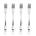 JASHII 18/10 Stainless Steel 4 Piece Mirror Polished Silver Fish Fork Silverware Server Utensil Set - color: Fish Fork