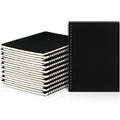 Yahenda 18 Pcs Spiral Notebooks, 1 Subject, Wide Ruled, Black Color - color: Black