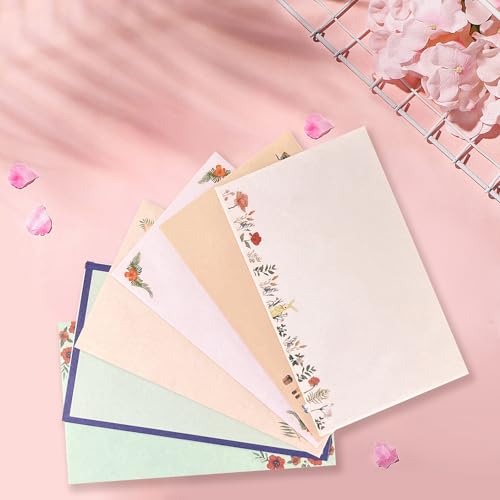 55 Pcs Stationery Paper Envelopes Set - color: Beautiful