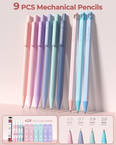 Four Candies 56PCS School Supplies with Pencil Case, Stationery Set, Pink - color: Pink