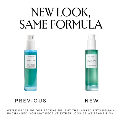 HERBIVORE Aquarius BHA + Blue Tansy Clarity Cleanser – Deep Cleansing, Gentle Exfoliation for Oily-Combination Skin, Plant-Based, Vegan, Cruelty-free, 3.3 oz