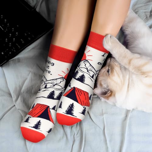 Funny Socks for Women and Teenage Girls, Cute Crazy Unique Novelty Gifts - color: R-snowmountain-a