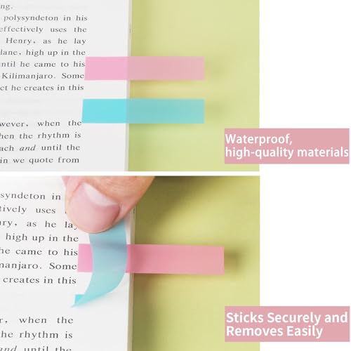 (4200 Pcs) Book Tabs for Annotating, Morandi Sticky Tabs Page Markers - size: 4200pcs