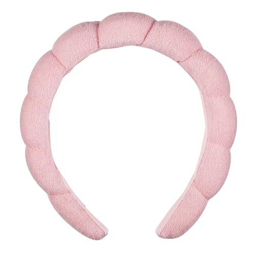 Conair Spa Headband, Makeup & Face Washing, Microfiber Design - color: Blush Pink