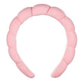 Conair Spa Headband, Makeup & Face Washing, Microfiber Design - color: Blush Pink