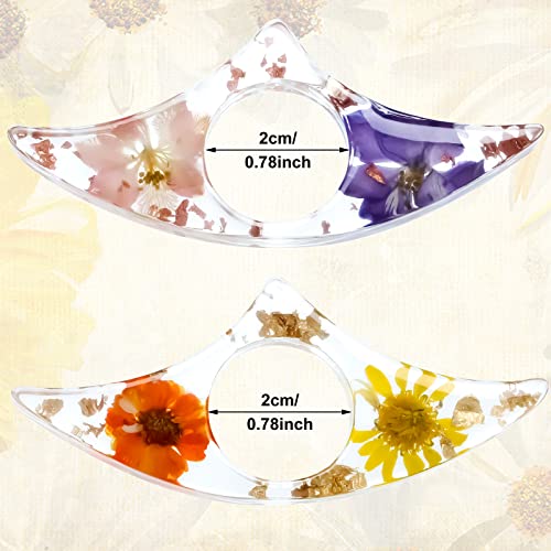 Outus 2 Pcs Dried Flower Book Thumb Page Holders Resin Book Page Holder - style: Adorable Style