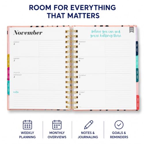 WORLD TRAVELER Academic Planner School Organizer Jul 2026-Dec 2027, 7"x9" - color: Animal Print