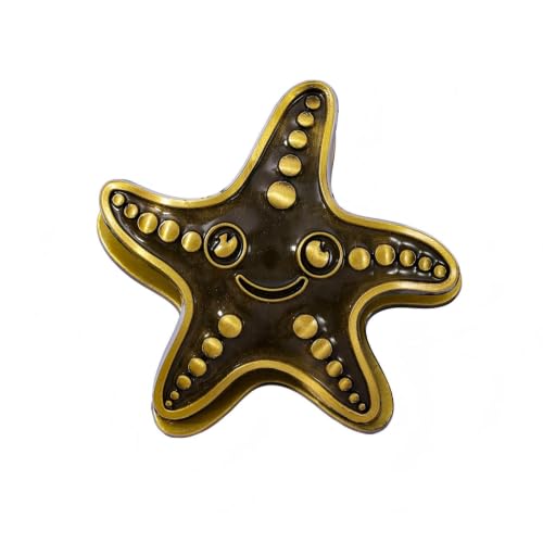 Vintage Ocean Bookmark Clip, 4 Color Starfish Shell Octopus for Book Lovers - color: Starfish Style a