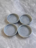 4 Pack Soy Sauce Dish, Ceramic Dipping Bowls 3.5inch, Small Side Dishes for Dips Appetizer Snacks Condiments, Dishwasher & Microwave Safe,Grey - color: Gray