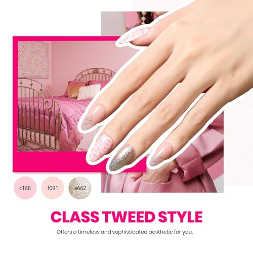 Beetles Gel Nail Polish Kit with U V Light, 75PCS Gel Nail Kit 45 Colors - color: C-Exquisite Femininity