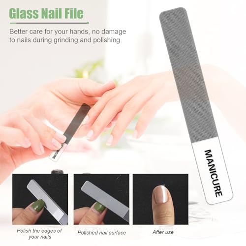 Manicure Set Professional Nail Clippers Pedicure Kit,16 pcs Stainless Steel - color: Green