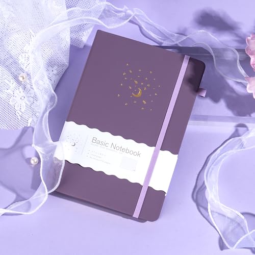 CAGIE Purple Journal for Women Men Lined Dream Journaling Notebook Diary A5 - color: 1 Pack 02 Light Purple