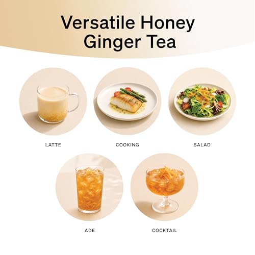 Damtuh Korean Honey Ginger Tea, Ginger Preserve, 2.2 lb Glass Jar - size: 2.2 Pound (Pack of 1)