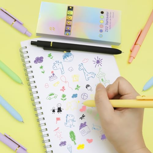 UIXJODO Fine Point Colored Pens, 6 Pcs Gold Vibrant, 0.5mm Gel Ink - color: 6 Pcs Gold Vibrant - Colored Ink