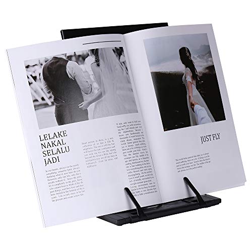 KLOUD CityBlack Metal Desktop Document Book Holder with 7 Adjustable Positions (Lost ocean-SJ981)