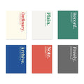 Monolike Mini THEME Grid Note 6P SET_Mini note, Pocket note, Grid note, a portable note, 105x148mm, 48pages - color: Mini THEME Grid Note 6P