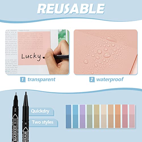 Jutom 39 Pcs Aesthetic Book Annotation Kit,Green,Cute Style - color: Green, style: Cute Style