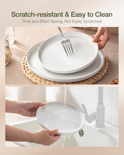 Famiware Milkyway 18-Piece Stoneware Dinnerware Set, White - color: White, size: Service for 6 (Standard Dinner Set)