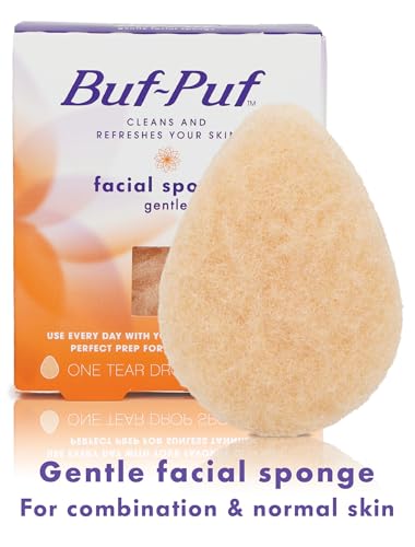 Buf-Puf Gentle Facial Sponge | Dermatologist Developed | Exfoliating | Reusable | 2 Pack - size: 2 Pack