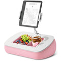 ERGONOV Tablet Pillow Stand for Lap with Snack Bowl and 360° Rotating Arm - color: Pink