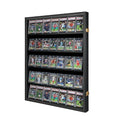 35 Graded Sports Card wall-Mounted Display case for Shows, Black - size: 35 Card - Black - Vertical