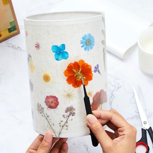 Hortsun Pressed Flower Vintage Table Lamp,DIY Style - color: DIY Style