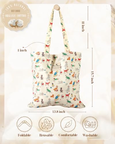 Miss Adola Aesthetic Buckle Tote Bag for Women - color: Cartoon Puppy