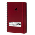 Nextnoid A5 Lined Spiral Notebook - 170 Pages, College Ruled, Wine Red - color: y-Wine Red
