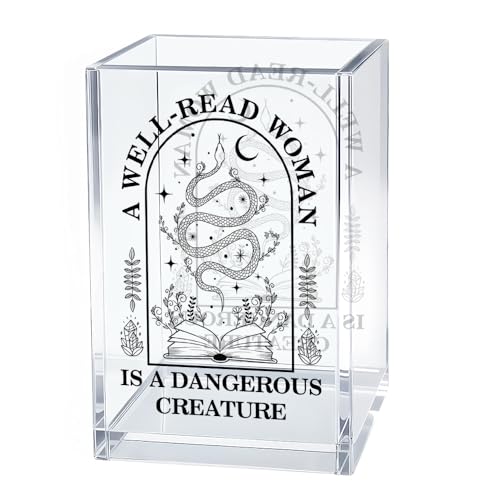 A Well-read Woman Is A Dangerous Creature Pen Holder Bookmark Holder - color: Transparent38