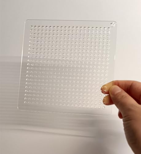 Acrylic Sashiko Stencil,Sashiko Embroidery Pattern,Quilt Stitch Mold,Small Needle Embroidery for Manual DIY Tool Template (Dots 0.5cm) - style: Dots 0.5cm