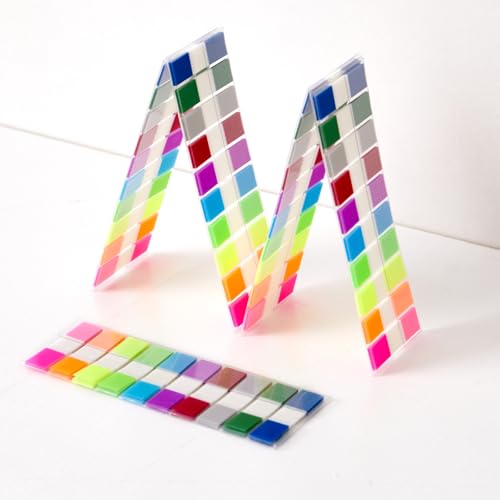 Sticky Tabs Notes Page Marker - 1000Pcs Transparent Pop Up Writable Colored Book Index Tab Repositionable File Flags Label Self Adhesive Divider Sticker for Notebook Office School Teacher Planner Memo - color: Classic