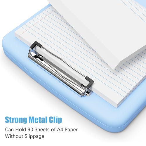 Hongri Clipboard with Storage with Pencil Case, 8.5 x 11 Storage Clip Board - color: Blue