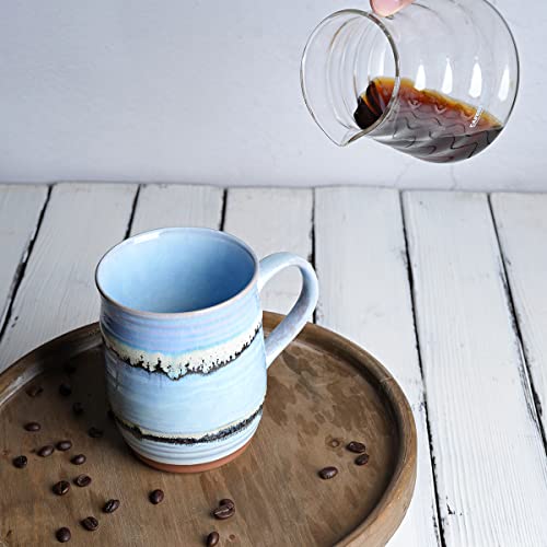 Bosmarlin Extra Large Ceramic Coffee Mug, 23 Oz, Dishwasher and Microwave Safe, Oversized Big Tea Cup for Office and Home (Purple, 1) - color: Purple