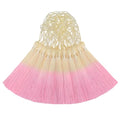 50Pcs 5 Inch Bulk Bookmark Tassel Kit for Graduation, Keychain(Beige Pink) - color: Beige&pink