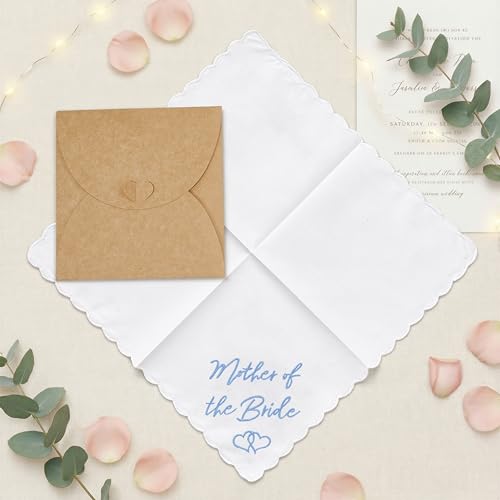 Mother of the Bride Gifts Wedding Handkerchief Keepsake - color: Mother of the Bride, style: Brown Envelope