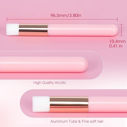 Buqikma Eyelash Brush Lash Brush for Cleansing Shampoo Brushes 2PCS, Pink
