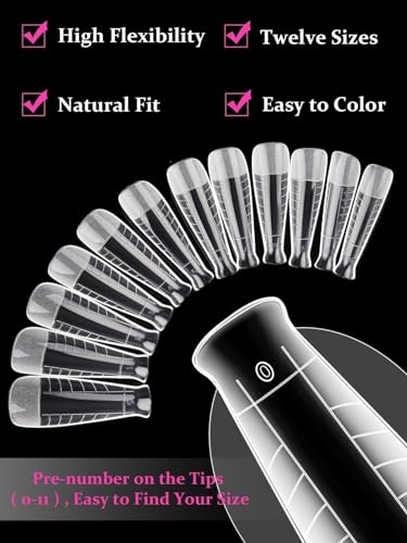 EBANKU Poly Gel Nail Forms 120 PCS T-Shape Dual Nail Forms for Builder Gel - color: T-Shape