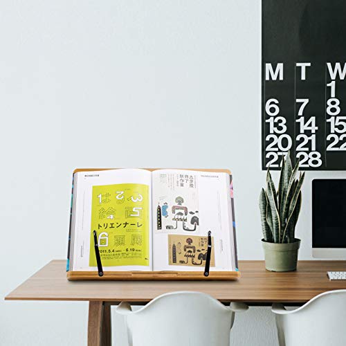 (19.68 x 14 Inch) Extra Large A+ XL Bamboo Book Stand for Reading Textbook