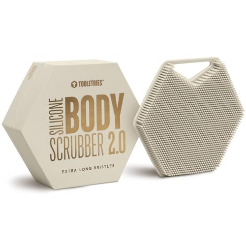 TOOLETRIES Silicone Body Scrubber 2.0, Loofah Alternative - Sand - color: Sand