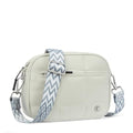 CLUCI Quilted Crossbody Bags for Women Lightweight Puffer Shoulder Bag Travel Purses with Wide Strap - color: Light Gray