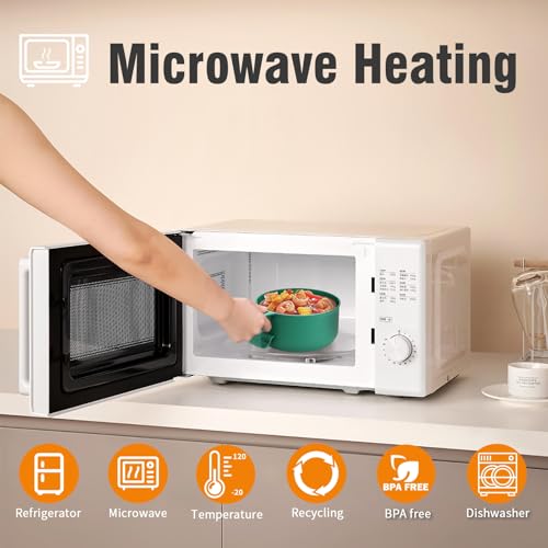 Large Ramen Bowl,40oz Ramen Noodle Bowls Microwavable, Ramen Cooker with strainer, Microwave Pasta Cooker, Gift for College Boys Girls Male Female Dorm Room Essentials Instant Lunch - color: Green