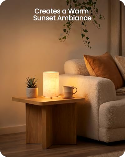 Small Table Lamps Set of 2, 8.1" Bedside Lamps Set 2 for Bedroom - color: Beige