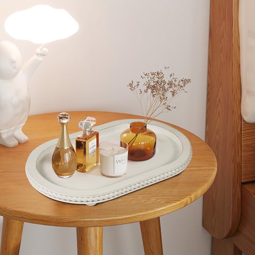 Urban Deco Oval Wooden Decorative Tray Set of 2 - style: 1 tier-2pk