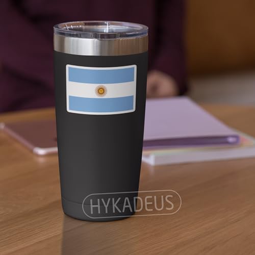 (3Pcs) Argentina Flag Stickers – Argentine National Flag Vinyl Decals, Waterproof Sticker for Laptop, Water Bottle, Scrapbook, Phone Case, Travel Gear, 3" x 2" - color: Argentina