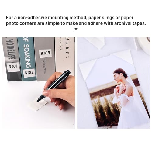 Lineco Mulberry Hinging Paper, White, 1 Inch x 100 Feet
