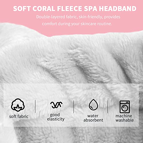 WSYUB Spa Headband,Makeup Headbands,Headband for Washing Face - color: Black White and Grey