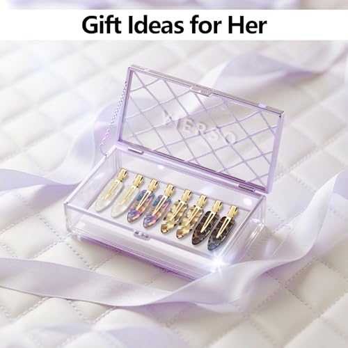 YIERSO 8 Pcs No Bend Hair Clips No Crease Makeup Duckbill Clip for Women