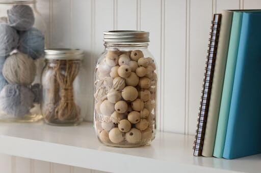 Ball Regular Mouth Glass Mason Jars with Lids and Bands, Used for Canning (Quart, 32 Ounce (Pack of 4)) - color: Clear, size: 32 Oz (Pack of 4)