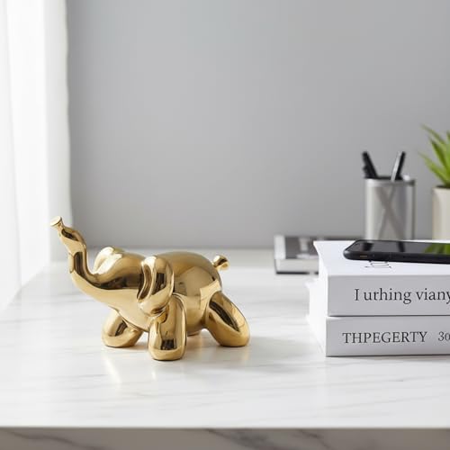 Gold Home Décor Balloon Figurine Accent (Elephant) - size: Elephant